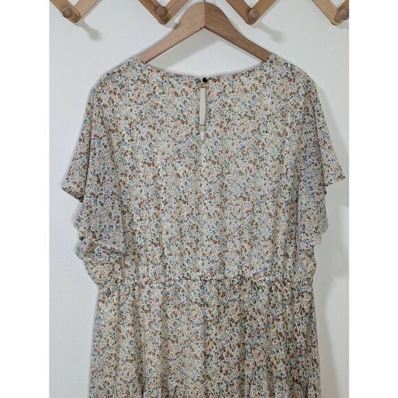 NWT Nemidor Women's Plus Size Collection Floral Printed Dress - Size 22 - Picture 5 of 9